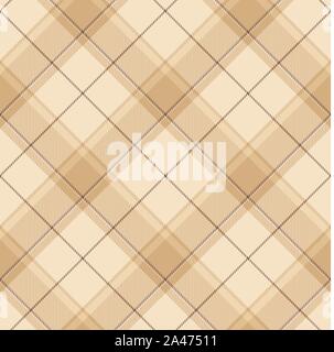 Tartan Schottland nahtlose karierte Muster Vektor. Retro Hintergrund Stoff. Vintage Farben prüfen Square geometrische Textur für Textildruck, Geschenkpapier Stock Vektor