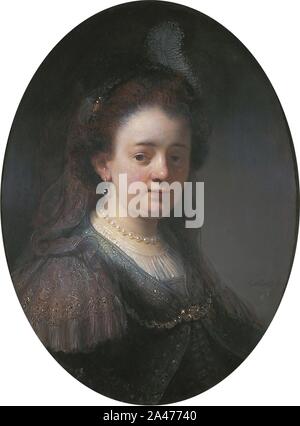 Saskia van Uylenburch (1612-1642), von Thomas Niemann Flinck. Stockfoto