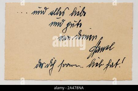 Germania-aufdruck Hans 1944-12-29 6. Stockfoto