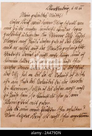 Germania-aufdruck Hans 1944-12-04 4. Stockfoto