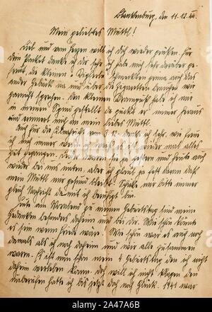 Germania-aufdruck Hans 1944-12-11 3. Stockfoto