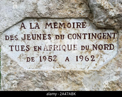 Kriegerdenkmal, Bron, Frankreich Stockfoto