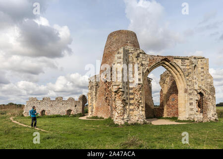 St Benet's Abbey, Norfolk Broads, England, Großbritannien Stockfoto