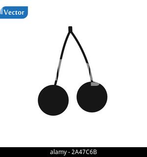 Cherry vektorsymbol Vector Illustration auf weißem Hintergrund Stock Vektor