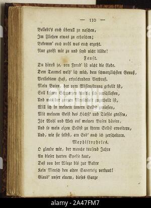 Faust I (Goethe) 110. Stockfoto