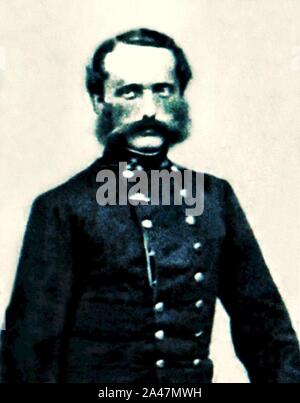 Feldmarschalleutnant Rudolf Freiherr Lenk von Wolfsberg als Hauptmann 1865. Stockfoto