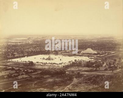 Felice Beato (Briten, geboren in Italien - Allgemeine Ansicht von Mandalay vom Mandalay Hill mit den 450 Pagoden und die unvergleichliche Pagode Stockfoto