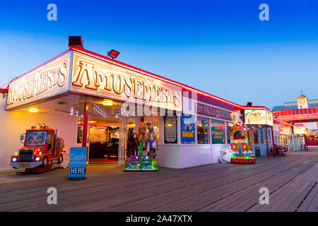 Spielhalle Great Yarmouth, Norfolk, Großbritannien Stockfoto
