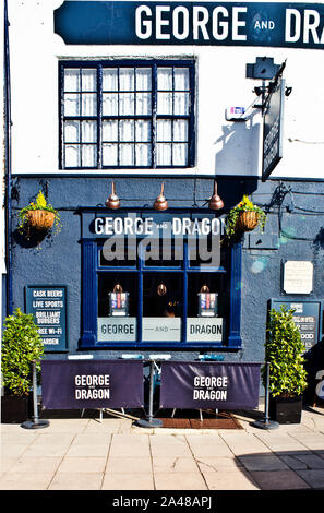 Die George und Dragon Pub, High Street, Yarm on Tees, England Stockfoto