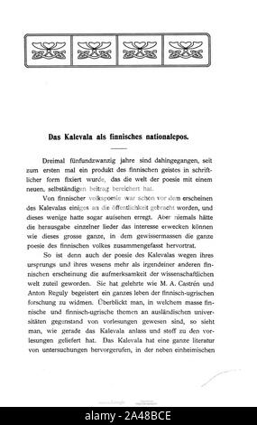 Finnisch-ugrische Forschungen 10 001. Stockfoto