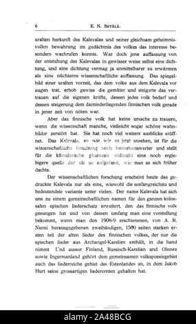 Finnisch-ugrische Forschungen 10 006. Stockfoto