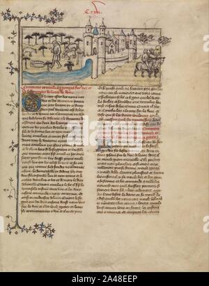 Meister der Bibel Historiale von Jean de Berry (Französisch, aktive ca. 1390 - ca. 1400) - Romulus und Remus Stockfoto