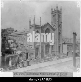 First Presbyterian Church, Stockton Street, San Francisco Stockfoto