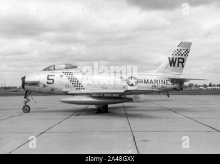 FJ-2 Fury VMF-312 c 1955. Stockfoto