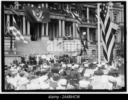 FLAG TAG. FLAG TAG ÜBUNGEN, Staat, Krieg und Marine. WILSON sprechen; BRYAN, Daniels, William Phillips, F.D. ROOSEVELT, etc. Stockfoto