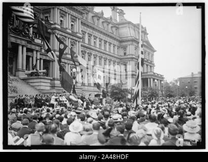 FLAG TAG. FLAG TAG ÜBUNGEN, Staat, Krieg und Marine. WILSON sprechen; BRYAN, Daniels, William Phillips, F.D. ROOSEVELT, etc. Stockfoto