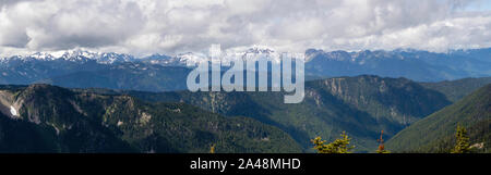 Der Blick von der Nähe des Hindernisses Peak Website der Olympic National Park, Washington, USA. Stockfoto