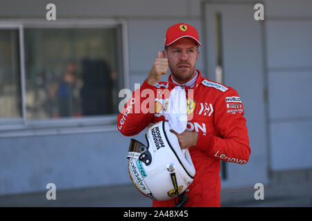 Suzuka Circuit, Suzuka City, Japan. 13 Okt, 2019. Formel 1 Grand Prix, Qualifying; Scuderia Ferrari, Sebastian Vettel die Pole - Redaktionelle Verwendung Credit: Aktion plus Sport/Alamy leben Nachrichten Stockfoto