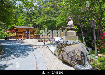 Sainokawara Park am Kasatzu Onsen, Gunma Präfektur, Japan Stockfoto