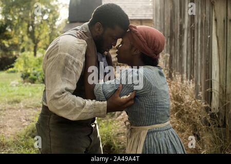 CYNTHIA ERIVO und ZACKARY MOMOH in Harriet (2019), Regie: KASI LEMMONS. Quelle: FOCUS FEATURES/Album Stockfoto