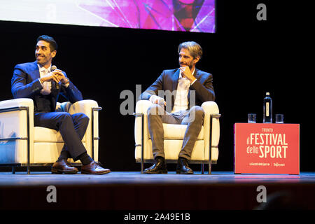 Trento, Italien. 11 Okt, 2019. Besucht 'Il Festival dello Sport" in Trento, Italien. Die Sports Festival ist eine einzigartige Chance für Fans und Enthusiasten ihre Idole zu treffen und zu versuchen, eine Reihe von sportlichen Aktivitäten. Credit: Angela Baldo/ZUMA Draht/Alamy leben Nachrichten Stockfoto