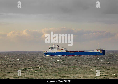 Tavastland ein cargo - Gefahr einer (großen) Schiff unterwegs in der Nordsee. Stockfoto