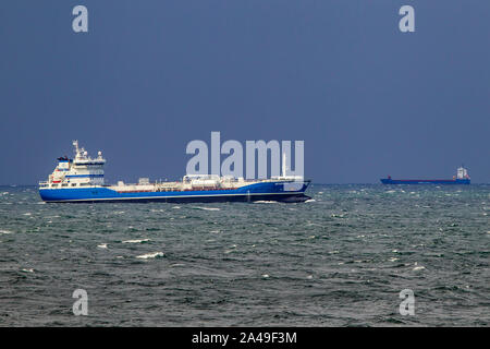 Scorpius, Chemical/Oil Products Tanker in der Nordsee. Stockfoto