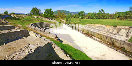 Antike römische Amphitheater Stockfoto