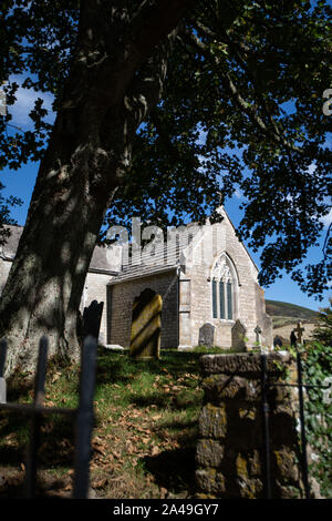 Tyneham St Mary's Church in Tyneham Ghost Village, Lulworth UK. Stockfoto