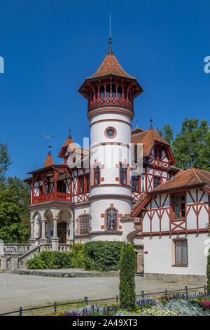 Kleine Burg in Herrsching am Ammersee, Bayern, Deutschland Stockfoto