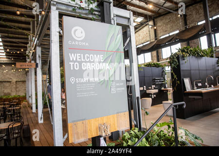 Caroma australische Badezimmer Hersteller und ihre stilvolle Bäder und Duschen Showroom in Alexandria, Sydney, Australien Stockfoto