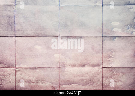 Alten Blatt Papier gealtert und gefaltet, Textur Hintergrund Stockfoto