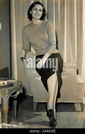 Portrait von nicht identifizierten die italienische Schauspielerin, 1950er Jahre Stockfoto