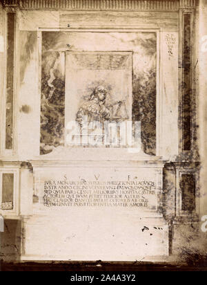 Dante Alighieri Grab, Ravenna, Italien, 1870 Stockfoto