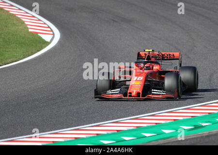 Suzuka Circuit, Suzuka City, Japan. 13 Okt, 2019. Formel 1 Grand Prix, Race Day; Scuderia Ferrari, Charles Leclerc - Redaktionelle Verwendung Credit: Aktion plus Sport/Alamy leben Nachrichten Stockfoto