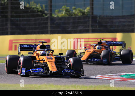 Suzuka Circuit, Suzuka City, Japan. 13 Okt, 2019. Formel 1 Grand Prix, Race Day; McLaren, Carlos Sainz - Redaktionelle Verwendung Credit: Aktion plus Sport/Alamy leben Nachrichten Stockfoto