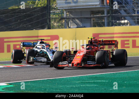 Suzuka Circuit, Suzuka City, Japan. 13 Okt, 2019. Formel 1 Grand Prix, Race Day; Scuderia Ferrari, Charles Leclerc - Redaktionelle Verwendung Credit: Aktion plus Sport/Alamy leben Nachrichten Stockfoto