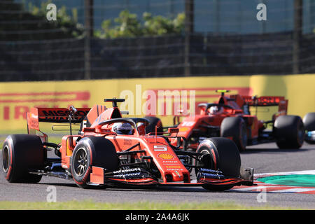 Suzuka Circuit, Suzuka City, Japan. 13 Okt, 2019. Formel 1 Grand Prix, Race Day; Scuderia Ferrari, Sebastian Vettel - Redaktionelle Verwendung Credit: Aktion plus Sport/Alamy leben Nachrichten Stockfoto