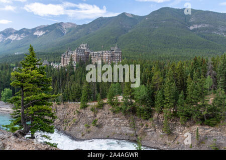 Lassen sie sich überraschen Ecke Aussichtspunkt in Banff, Kanada Stockfoto