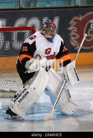 Guildford Phoenix Torwart Petr Cech während der NIHL 2 Spiel in Guildford Spectrum Leisure Complex, Guildford. Stockfoto