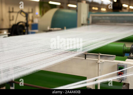 Stoff weben und Coating Machinery Stockfoto