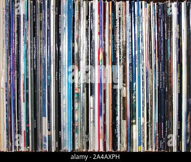 Vinyl-Schallplatten Stockfoto