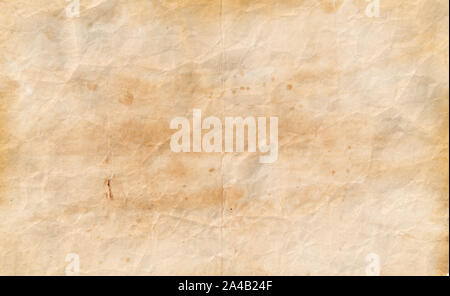 Alte beschmutztes Papier Vorlage. Vintage Manuskript Textur oder Hintergrund Stockfoto
