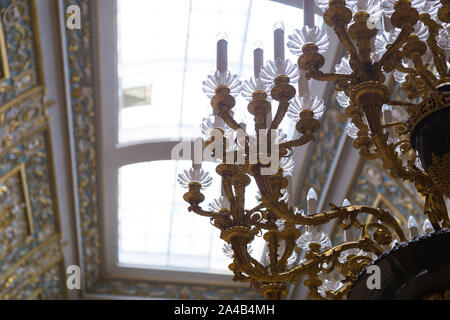 Hermitage Kerzen closeup, Russland Stockfoto