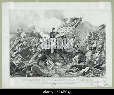 Die Schlacht von Williamsburg, Virginia 5. Mai 1862 Stockfoto