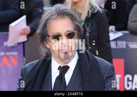 Al Pacino, der Ire - Closing Night Gala, BFI London Film Festival, Leicester Square, London, UK, 13. Oktober 2019, Foto von Richard Goldschmidt Stockfoto