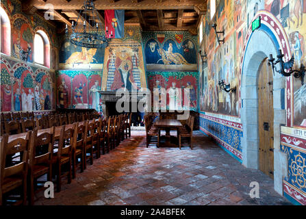 Das Castello di Amorosa Weingut liegt in der Nähe von Calistoga, Kalifornien Stockfoto