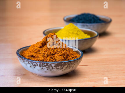 Gewürze aus Indien Stockfoto