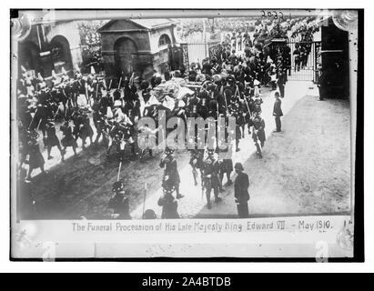 Der Trauerzug seiner späten Majestät König Edward VII. Stockfoto