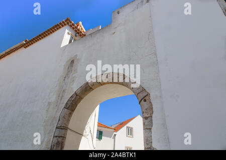 Portugal, malerischen Straßen der Küstenstadt Stadt Cascais im historischen Stadtzentrum Stockfoto